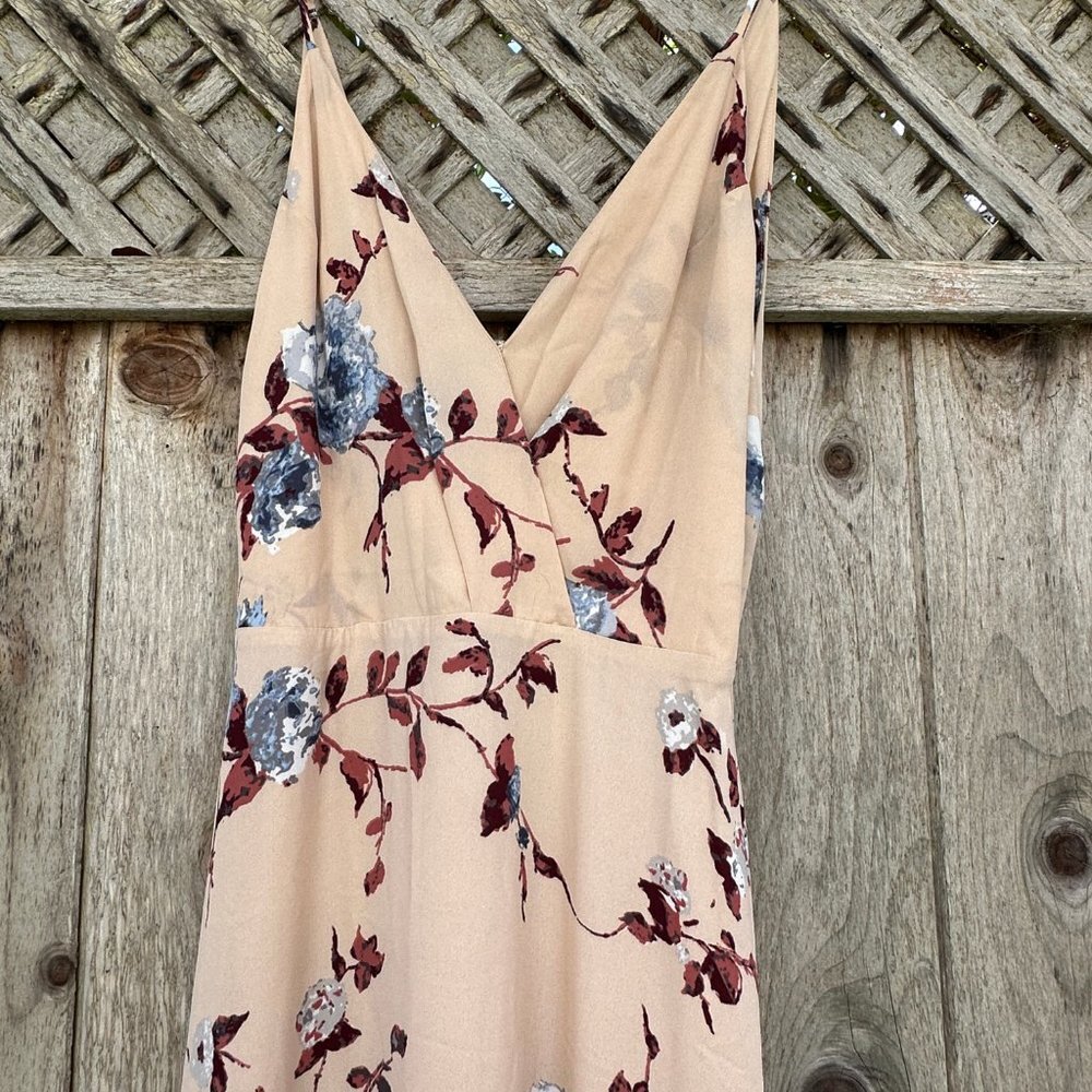 Lush Floral Sleeveless Maxi Dress Medium - Picture 2 of 5